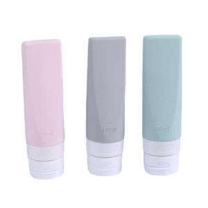 RYOHIN Lab. 詰め替えボトル 旅行 トラベルボトル シリコン製 携帯 小分け容器 出張用 60ml 3本セット