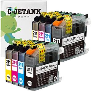 C-JETANK インクカートリッジ LC211-4PK ブラザー用 新互換インク 最新ICチップ QR WEB説明書付き 残量表示あり [三大保証1