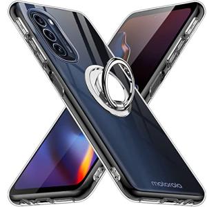 moto g52j 5G ケース クリア リング付き TPU MOTO G52J 5G カバー 専用 黄変防止 耐衝撃 薄型 ケース 車載ホルダー対応
