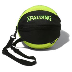 ボールバッグ ブリーズ ブラック×ライムグリーン 49-007LG | 正規品 SPALDING スポルディング バスケットボール バスケ バッグ ボールケース ボール バッグ 1個