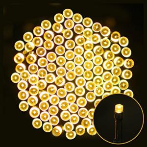 Berocia ストリングライト ソーラー led 屋外 200 led 8モード イルミネーションライト太陽充電 IP65防水 クリスマスライトソー