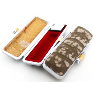 印鑑ケース はんこケース アザラシ革 ケース 深緑 13.5mm ~15mm 用 