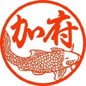 印鑑 はんこ 絵心印鑑 カープ彫り 18mmサイズの印鑑の中に鯉とお名前を彫刻します。