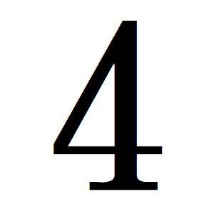 即日発送 44 4 数字 簿記印 記帳印 6mm...の商品画像