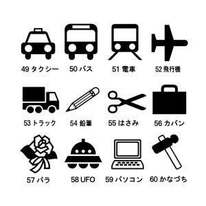 即日発送 手帳 スタンプ はんこ ６mm イラスト 49〜60 ミニ 絵柄印 浸透印 brother ブラザー スケジュール カレンダー 連絡帳