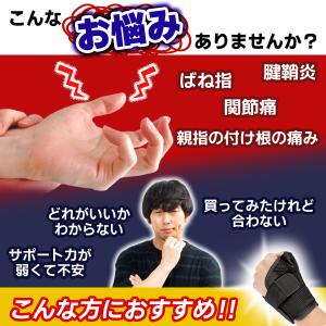 親指サポーター 腱鞘炎 付け根が痛い バネ指 ...の詳細画像1