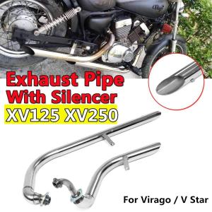 部品屋K&W ショートドラッグパイプマフラー ビラーゴ250(XV250) YAMAHA