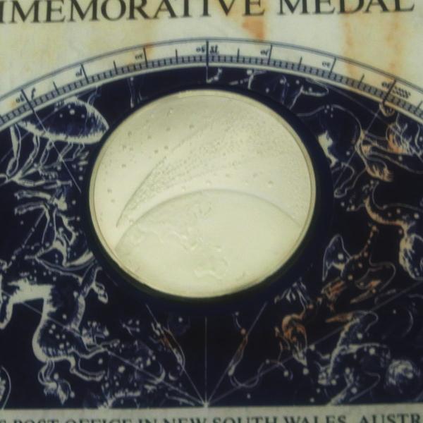 Halley&apos;s Comet Commemorative Medal Set 記念メダルセット シル...