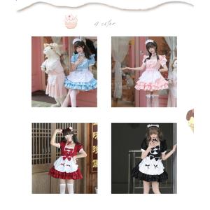 メイド服 5点セット メイド 服 コスプレ 衣...の詳細画像2