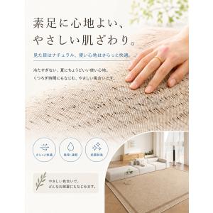 ラグ 夏用 接触冷感 ラグマット マット 2畳...の詳細画像4