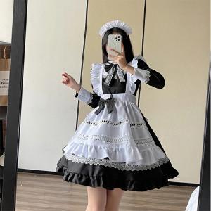 メイド服 4点セット クラシック 定番 長袖 ...の詳細画像2