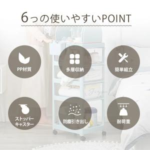 ワゴン キャスター付き ストッパー 取っ手付き...の詳細画像3