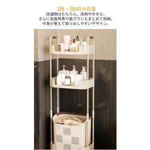 ランドリーワゴン 大容量 ランドリーバスケット...の詳細画像5