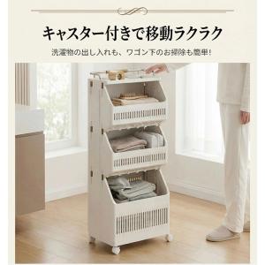 ランドリーワゴン ランドリーバスケット キャス...の詳細画像5