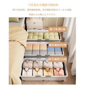 ベッド下収納ボックス 透明蓋付き 引き出し式 ...の詳細画像1
