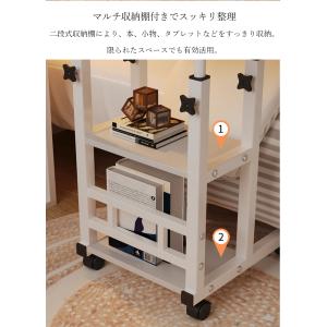 サイドテーブル キャスター付き 幅60cm 部...の詳細画像3