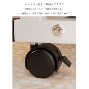 サイドテーブル キャスター付き 幅60cm 部...の詳細画像4