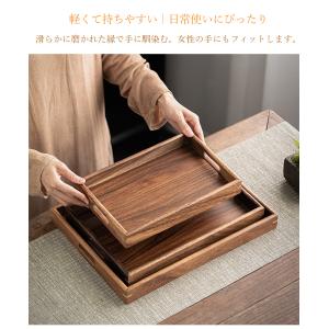 天然ウォールナット材 茶道具トレイ お菓子入れ...の詳細画像2