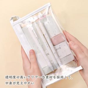ペンケース 筆箱 透明 ペンポーチ 高校生 女...の詳細画像1