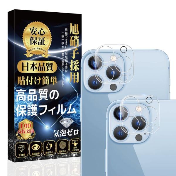 iPhone13pro/iPhone13proMax カメラフィルム レンズ 日本旭硝子製 貼り付け...