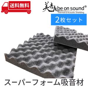 車 防音 デッドニング be on sound スピーカー背面用 スーパーフォーム 吸音材/ 2枚セット