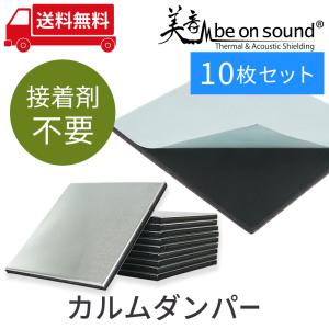 車 防音 デッドニング ポイント制振材 be on sound 美音カルムダンパー10枚