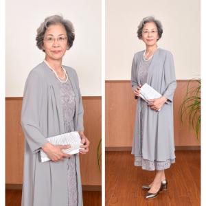 ドレス レンタル 5点セット ネイビー グレー...の詳細画像1