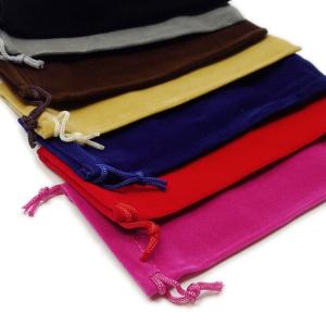 カラーポーチ 巾着ポーチ 巾着袋 大きめサイズ...の詳細画像1