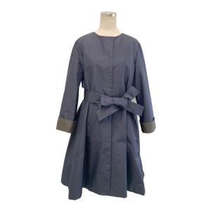 フォクシーブティック Coat Graz 42666 ノーカラーコート 40 ブルー  