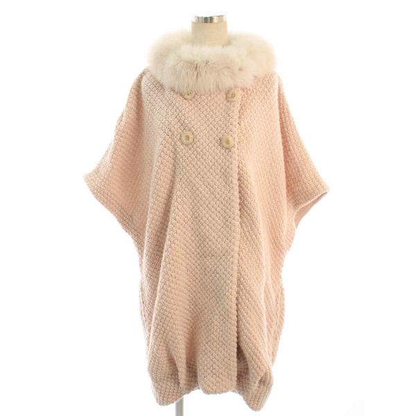 ルネ コート フォックスファー カシミヤ ニット ハーフ 36