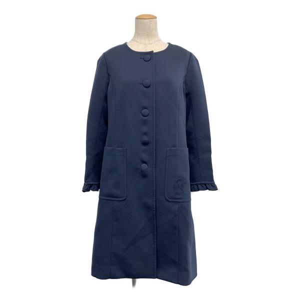 ルネ コート ノーカラー スプリングコート 刺繍 36