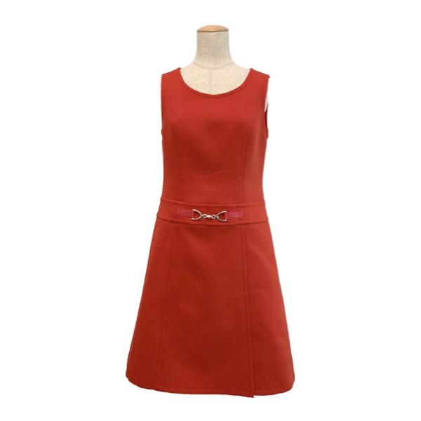 エムズグレイシー ワンピース ジャンパースカート　スプリング　2023年モデル　ビット付き ノースリ...