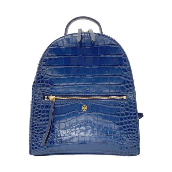 トリーバーチ バックパック リュック croc embossed mini backpack