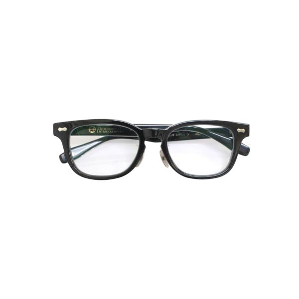 ドメスティックインターナショナル DI-1005 メガネ ブラック セルフレーム スクエア IT4N...