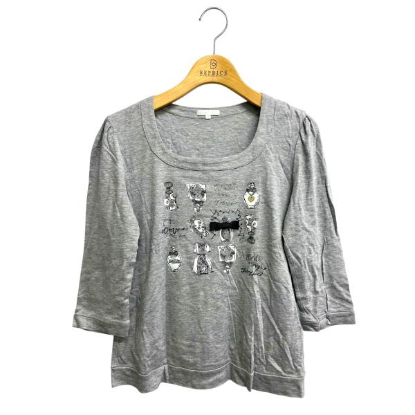 トゥービーシック W5P81-202-08 Tシャツ 2 グレー カットソー プリント IT51IU...