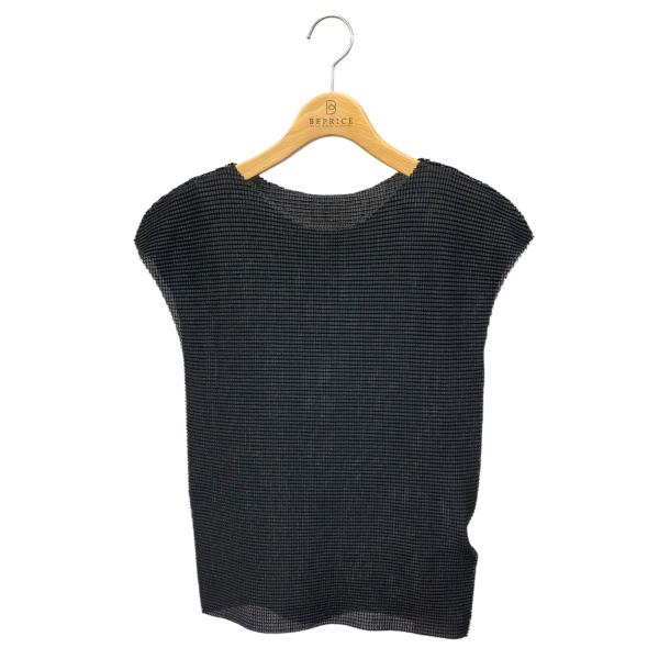 ミーイッセイミヤケ NIT STRETCH PLEATS MI61KK367 カットソー ブラック ...