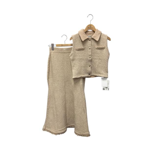 セルフォード メタルボタンジレニットセットアップ CWN0254093 36 ピンク 25SS IT...