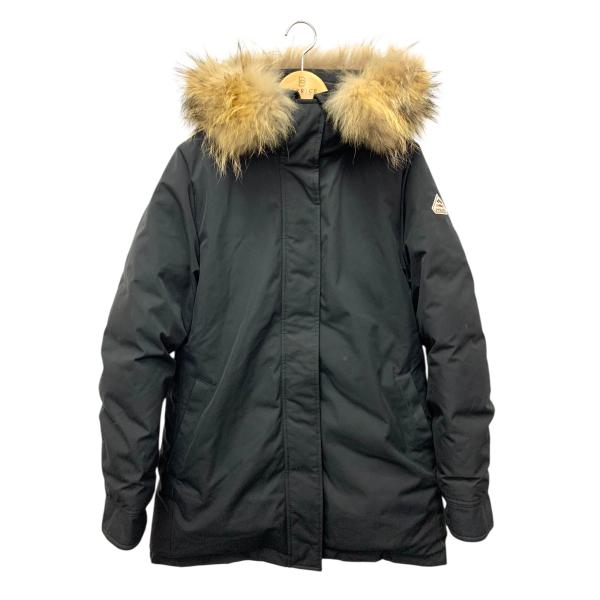 ピレネックス BORDEAUX HWK041 ダウンジャケット 44 ブラック フィンラクーン IT...