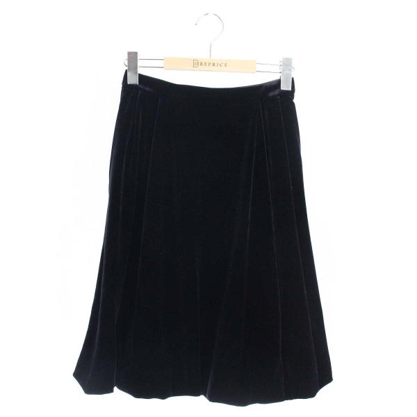 ルネ 6944250 スカート 34 ブラック ベロア バルーン ITI53SXFFANY
