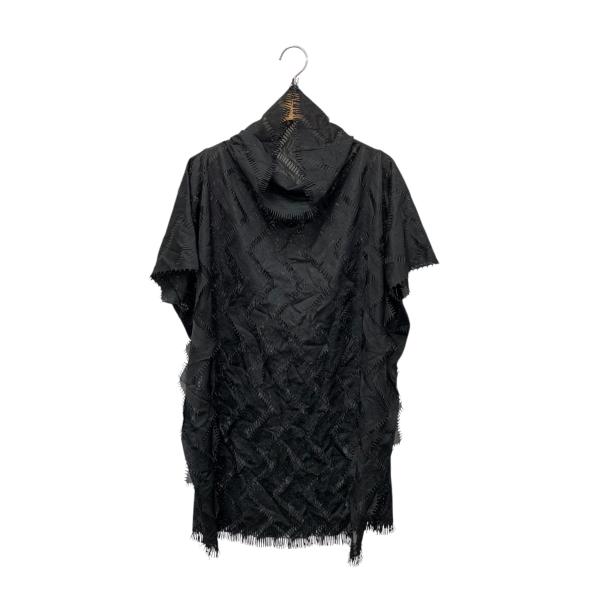 イッセイミヤケ IM13KH542 トップス 2 ブラック カットワーク フリンジ ITMHYARX...