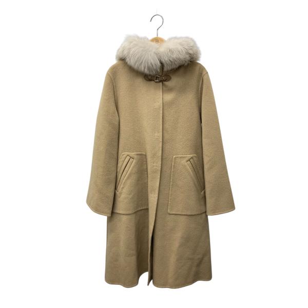 フォクシーブティック Coat Ezra 43707 コート 38 キャメル フォックス カシミヤ ...