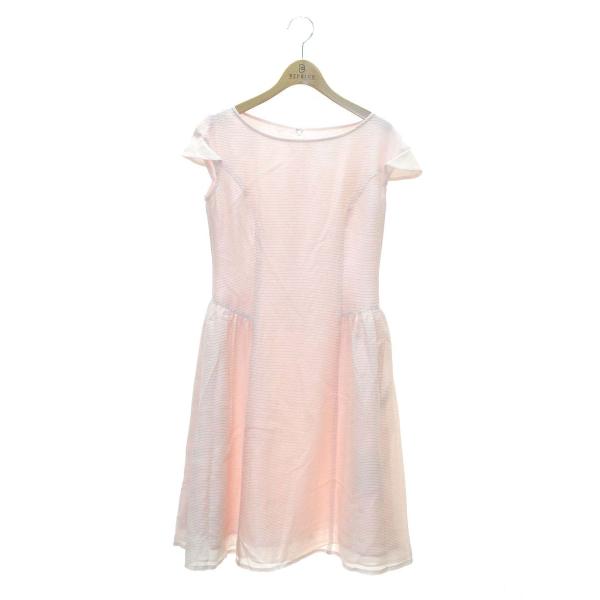 ルネ 6126300 ワンピース 36 ピンク ボーダー シフォン ITS7V9I6K3VU