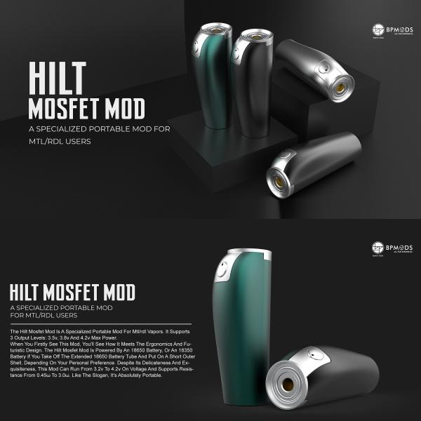 BP MODS Hilt Mosfet Mod VAPE 電子タバコ