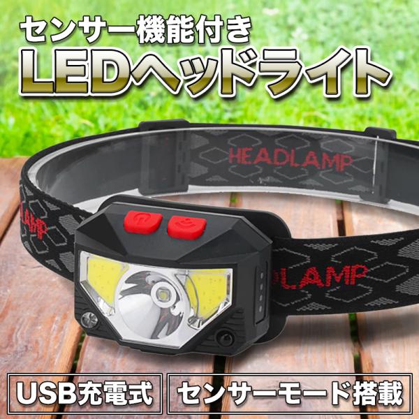 ヘッドライト 充電式 超強力 LED ヘッドランプ 釣り 登山 最強ルーメン アウトドア キャンプ ...