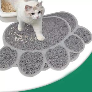 猫用トイレマット 砂取りマット ペットマット グレー