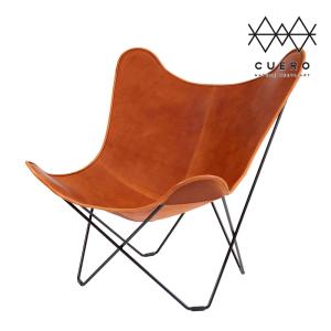 WRAPS/ラップス】アイアンレザーバタフライチェア 【メーカー直送