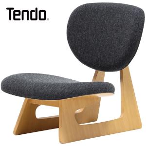天童木工 TENDO 低座イス S-5016NA-ST ダークブルー ナラ柾目 長大作デザイン 椅子