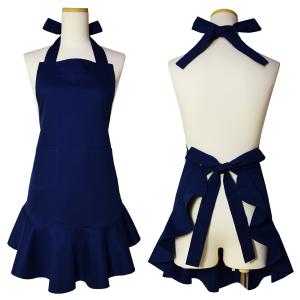 フリルエプロン 日本製 おしゃれ かわいい レ...の詳細画像3