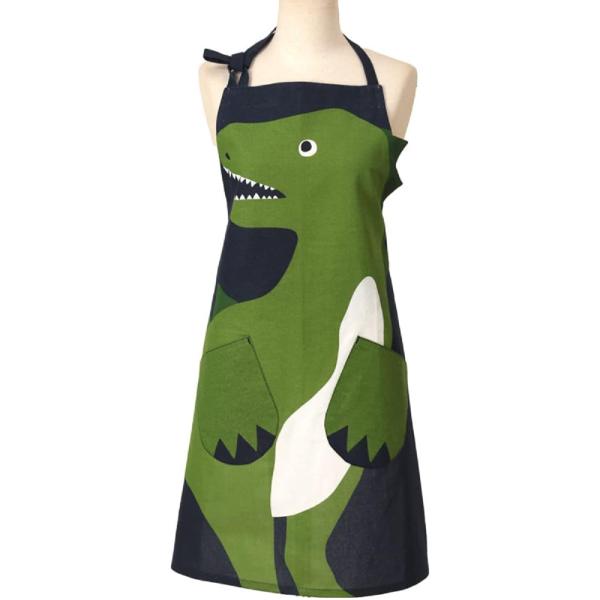 ショートエプロン ハローダイナソー ネイビー L 80cm JW-405-20 レディース FRIE...