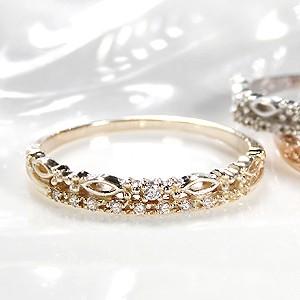 K10 PG WG YG ゴールド ダイヤモンド ダイヤ 指輪 リング エタニティ